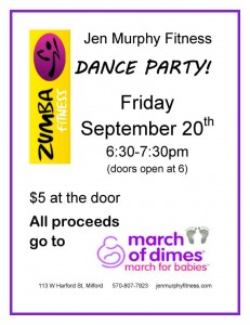 Zumbathon Zumba Dance Party Milford Pa.